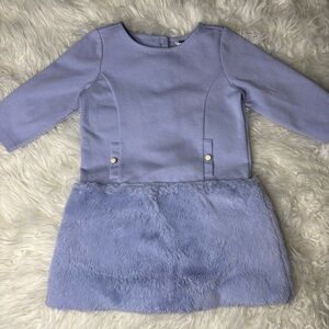 Janie and Jack Lavender periwinkle dress size 3T